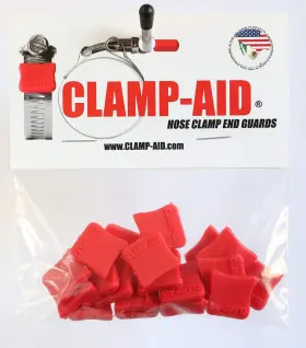 Clamp-aid 647971981756 Marine Automatic Bilge Pump Kit Hose End Caps For 1/2 Inch Wide Bands. Boat