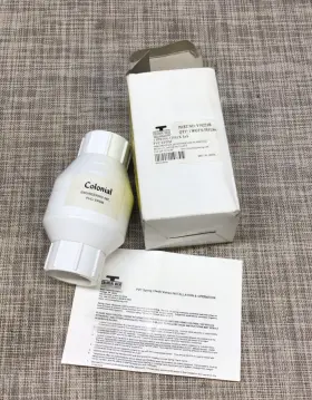 V10221b Colonial 1 Inch Pvc Spring Check Valve Sxs White One Way