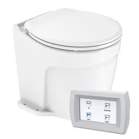 Cm6rmt Commodore Deluxe Flush Electric Toilet 12v With Raw Water Pump
