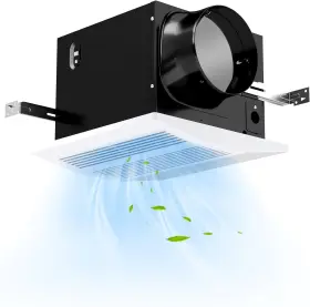 10045-cy Costway 200 Cfm Bathroom Exhaust Fan Ceiling Mount White