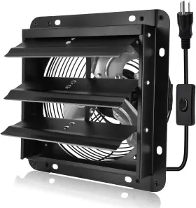 Sq3007-b Criditpid 7 Inch Wall Shutter Exhaust Fan With On/off Switch