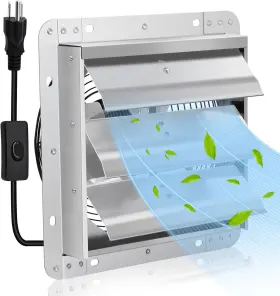 Sq3010-s Criditpid Upgraded 10 Inch Shutter Exhaust Fan With On/off Switch