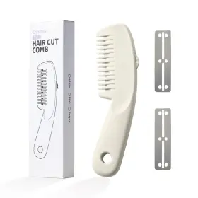Racm06794 Cryslora Hair Razor Comb Thining Trimmer Homeuse Cutting Small White