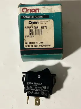 308-0778 Cummins / Onan Rocker Switch