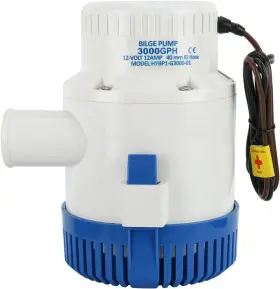 54787 Dasmarine 12v 3000gph Bilge Pump Boat Marine Water Submersible Electric