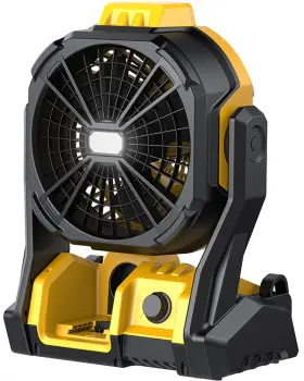 6601 Deforce Battery Operated Fan For Dewalt 20v Max One Size Black