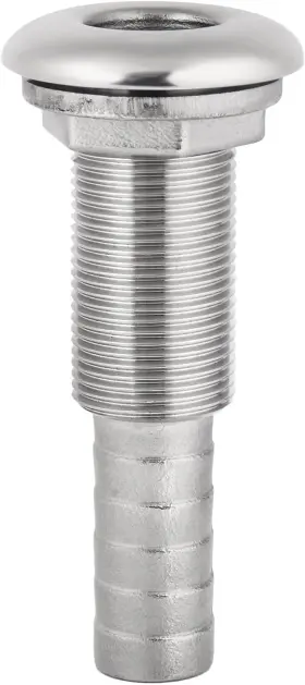 Dodimu 702735625540 Stainless Steel Extension Boat Thru-hull Fitting Drain For 3/4 Inch I.d. Silver