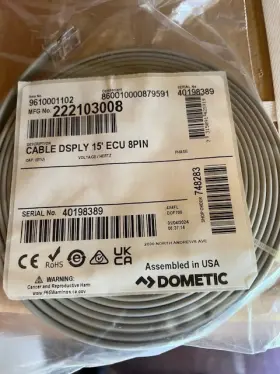 222103008 Dometic Cable Display 15ft Ecu- 8 Pin Marine Air Conditioner