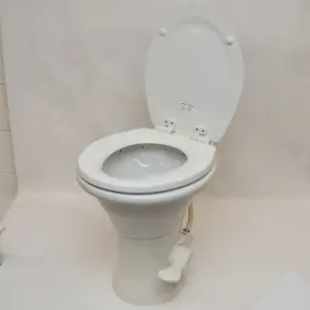 302310081 Dometic 310 Boat Rv Gravity Flush Toilet Ceramic - Scuffs