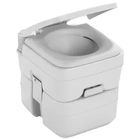 37717 Dometic 965 Portable Toilet With Mounting Brackets- 5 Gallon - Platinum