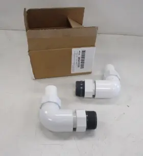 385311329 Dometic Macerator Inlet 1 1/2 Inch Pump Elbow Set Of 2 White Boat