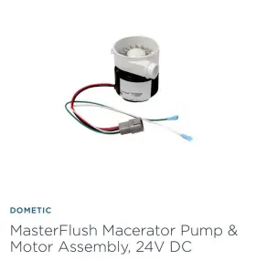 385880069 Dometic Sealand / Masterflush Macerator Motor And Pump Kit 24vdc