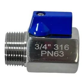 Vbsm2-075 Durachoice 316 Stainless Steel Pn63 Mini Ball Valve 3/4ftft Npt