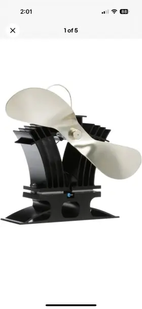 806ca-kbx Ecofan Belair Model Low Temperature Heat 9 Inch Blade Nickel