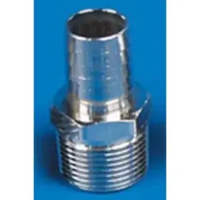 Ms115-3838 Eddie Motorsports Brass Hose Fitting 3/8 Npt-3/8 Chrome Plated E