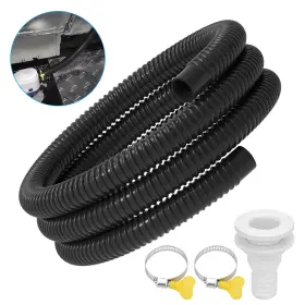 Eeekitonline 600609566114 1-1/8 Inch Dia 6ft Bilge Pump Hose Leakproof For Boat With Clamp Thru-hull Fitting