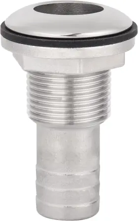 Eeyad 702735625236 316 Stainless Steel Boat Thru-hull Fitting Drain For 1 Inch I.d. Hose