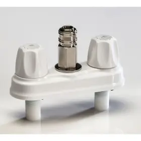 Empire Faucet 765227006487 Crdemprqdc Crd-empr-qdc-wht Rv Quick Disconnect Valve With Metal