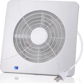 Apc15-2-2xdc Fanspex 6 Inch Window Or Wall Mount Exhaust Fan With Mesh Screen 6-inch Grey