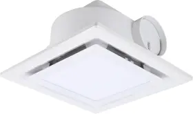 Feiton 748743232639 Square Bathroom Exhaust Fan With Light 160 Cfm 35w 160cfm