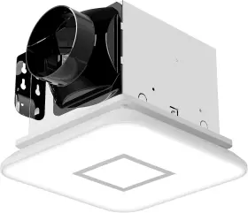 Bpt13b-110-l13 Fitop Bathroom Fan With Light 110cfm 1.0 Sones 1200lm Led Medium Sized Silver