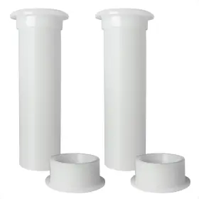 2865-m2-ns Five Oceans 3/4 Inch Boat Motorwell Thru Hull Drain Tube White Nylon 2-pack - Fo2865-m2