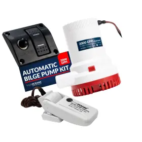 3616-c1 Five Oceans 2000 Gph / 7571 Lph Automatic Bilge Pump Kit 1-1/8-inch 29mm I