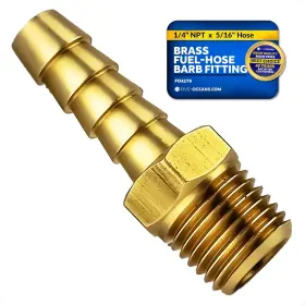 Five Oceans 667380655789 Brass 1/4-inch Npt Universal Boat Fuel Tank Connector