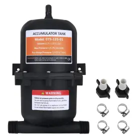 075-125-01 Flngr Pre-pressurized Accumulator Tank Rv 0.75l Max 125psi 1/2 M