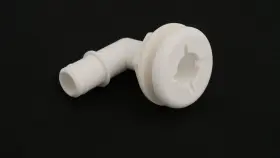 Ma-027-w Flow-rite 3/4 Inch Elbow Flanged Thru-hull Barbed White