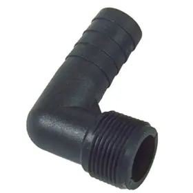 Forespar 028026148070 901000 Hecm-8 Marelon 5/8 Inch Hose Barb X 1/2 Npt Male 90 Elbow Fitting