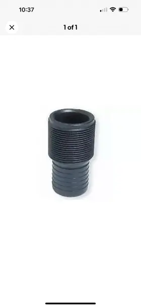 905010 Forespar Products Corp. Marelon Tailpipe/hose 1-1/2 Inch Male Threads. Open Box. 533