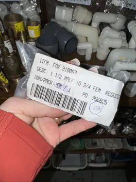 910063 Forespar Products Corp. Reducing Bushing Male Thread 1-1/2 Inch To Female 3/4