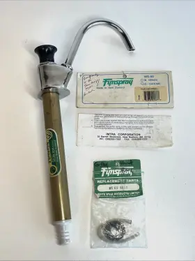 Ws-60 Fynspray Like New-fynspray Brass/chrome Manual Pump Faucet With Spares