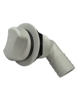 89523 Gemlux 1 Inch Cooler Drain Short Body 90 Deg W Plug