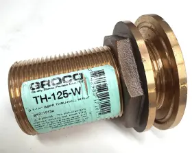 34-th125w Groco Th-125-w Brz T-hull Nut G 1-1/4 Inch