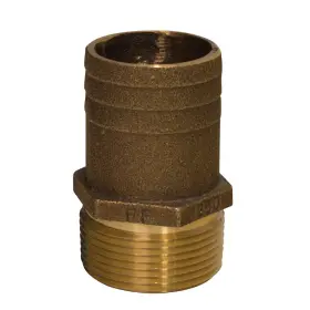 72865 Groco 2 Inch Npt X 2-1/4 Bronze Full Flow Pipe To Hose Straight Fitting