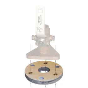 Groco 742985170148 Backing Block F/1-1/4 Inch And 1-1/2 Seacocks