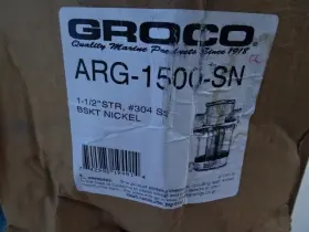 Arg-1500-sn Groco 1-1/2 Inch Strainer Stainless Steel Basket Nickel