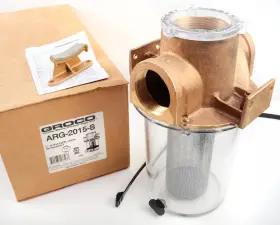 Arg-2015-s Groco Bronze Sea Strainer 2 Inch With Stainless Basket And Mount