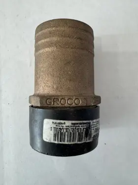 Ff-1500 Groco 1-1/2 Inch Npt X 1-3/4 Bronze Full Flow Pipe To Hose Straight Fitting