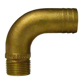 Ffc-1125 Groco 1 Inch Npt X 1-1/8 Id Full Flow 90 Elbow Pipe To Hose Fitting