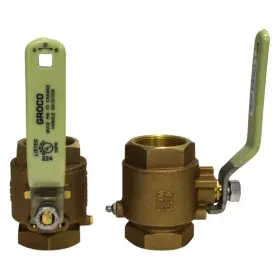 Ibv-3000 Groco Ibv-series 3 Inch Nptf Bronze Inline Valve