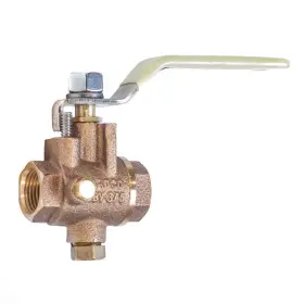 Ibv-375 Groco 3/8 Inch Npt Bronze Inline Ball Valve Fuel Water Boat Marine Full Flow Ibv375