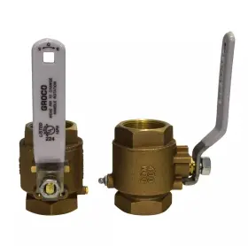 Ibv-750 Groco 3/4 Inch Npt Bronze In-line Ball Valve - Marine Grade Full Flow