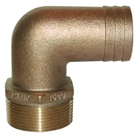 Pthc-1500 Groco Pthc Series 1-1/2 Inch Hose I.d. To Nptm 90 Bronze Elbow Hose/pipe Adapter