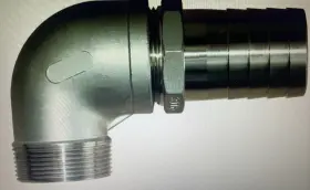 Pthc-1500-s Groco 316 Ss Standard Flow 1-1/2 Inch Pipe Hose Street Elbow Fitting