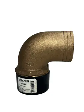 Pthc-2500 Groco 2 1/2in Npt Bronze 90 Degree Pipe To Hose Fitting New Oem