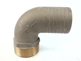 Pthc-4000 Groco Boat Marine Bronze 4 Inch Npt To Hose 90 Full Flow Elbow Fitting