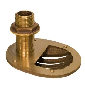 Sth-1250-w Groco 1-1/4 Inch Bronze Combo Scoop Thru-hull - Free Ship